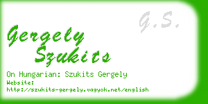 gergely szukits business card